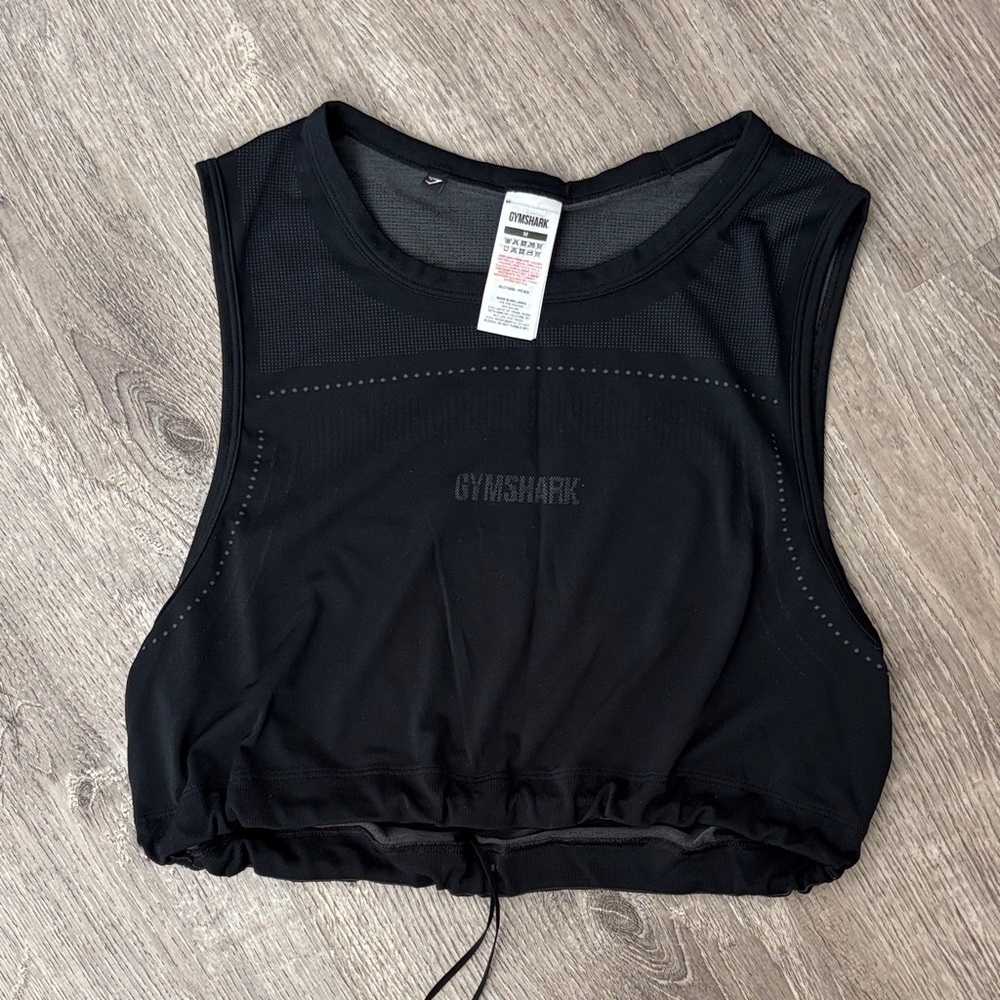 GYMSHARK Sleek Black Sleeveless Top 🏋️‍♀️
